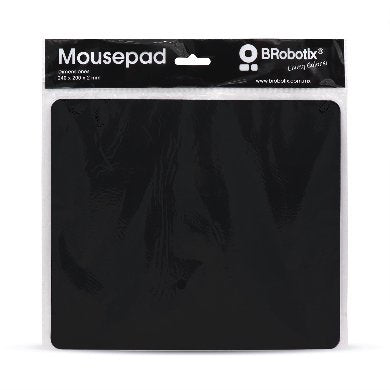 Mouse Pad Ultra Delgado Negro con Bolsa BROBOTIX 497264 - Mouse Pad Ultra Delgado Negro con Bolsa BROBOTIX 497264 -